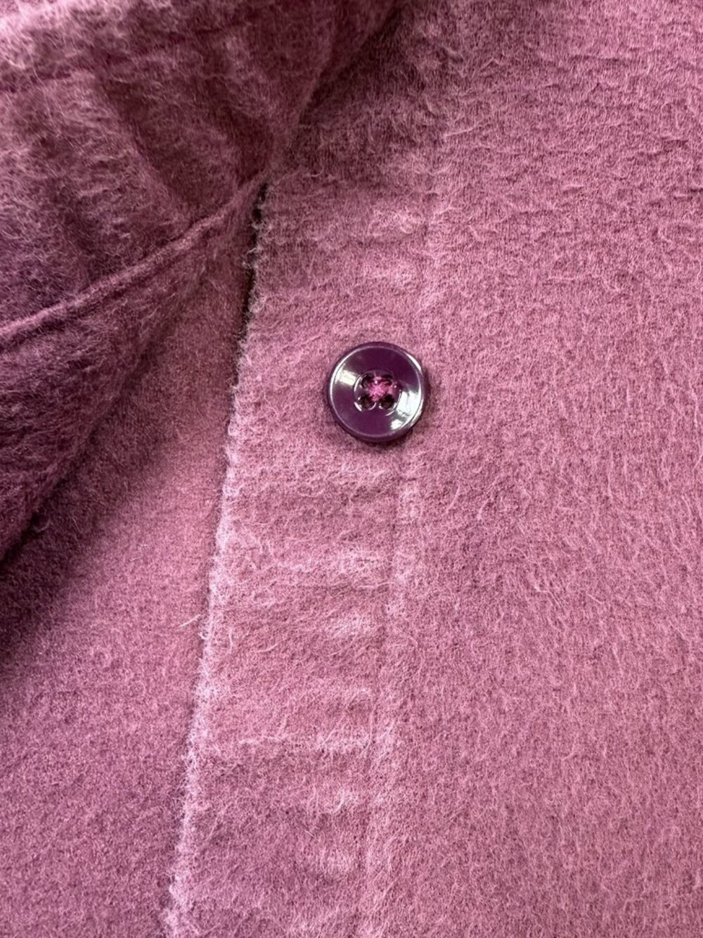 Vintage LL Bean Chamois Cloth Shirt Women’s 16 Burgundy Button Front USA 1993 - Picture 10 of 16